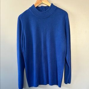 Appleseed’s Royal Blue Mock Neck Sweater Sz XL